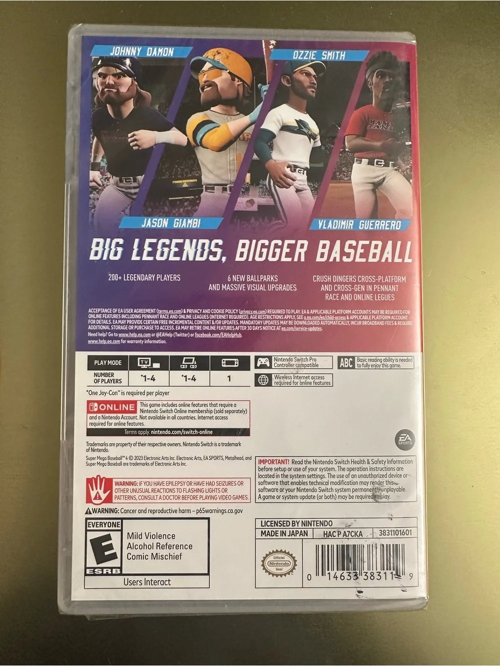 Nintendo Switch Super Mega Baseball 4 - Purple & White Cover